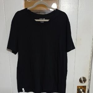 Lacoste Men's T-Shirt Under Shirt Black V-Neck Comfort Sz XXL EUC